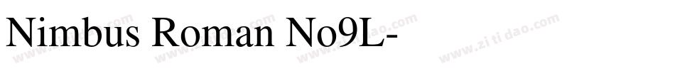 Nimbus Roman No9L字体转换